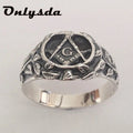 Stainless Steel Men Masonic Ring