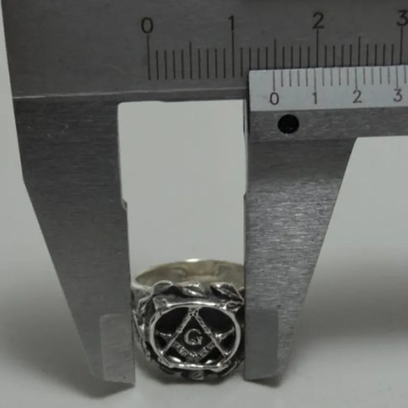 Stainless Steel Men Masonic Ring