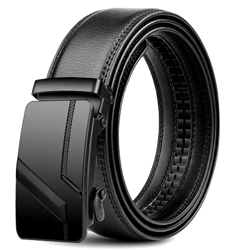 Men's High-Quality Black Luxury Belt